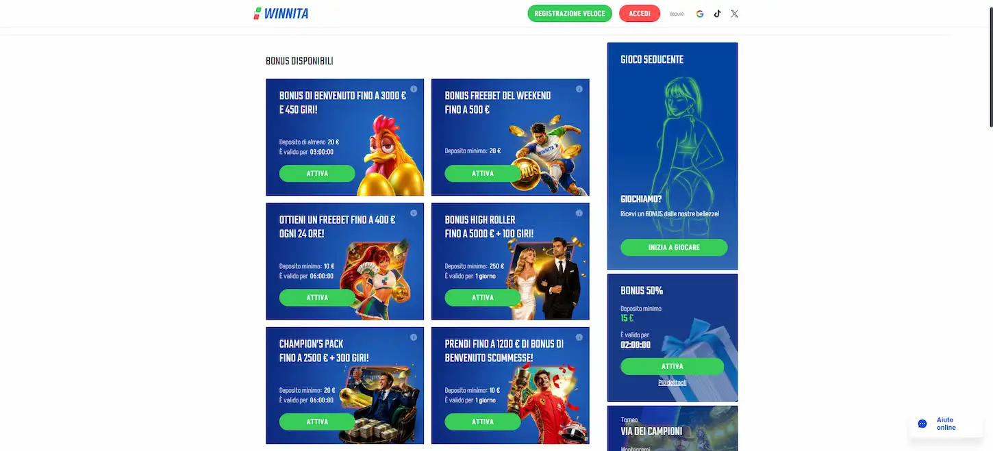 Giochi Winnita Casino